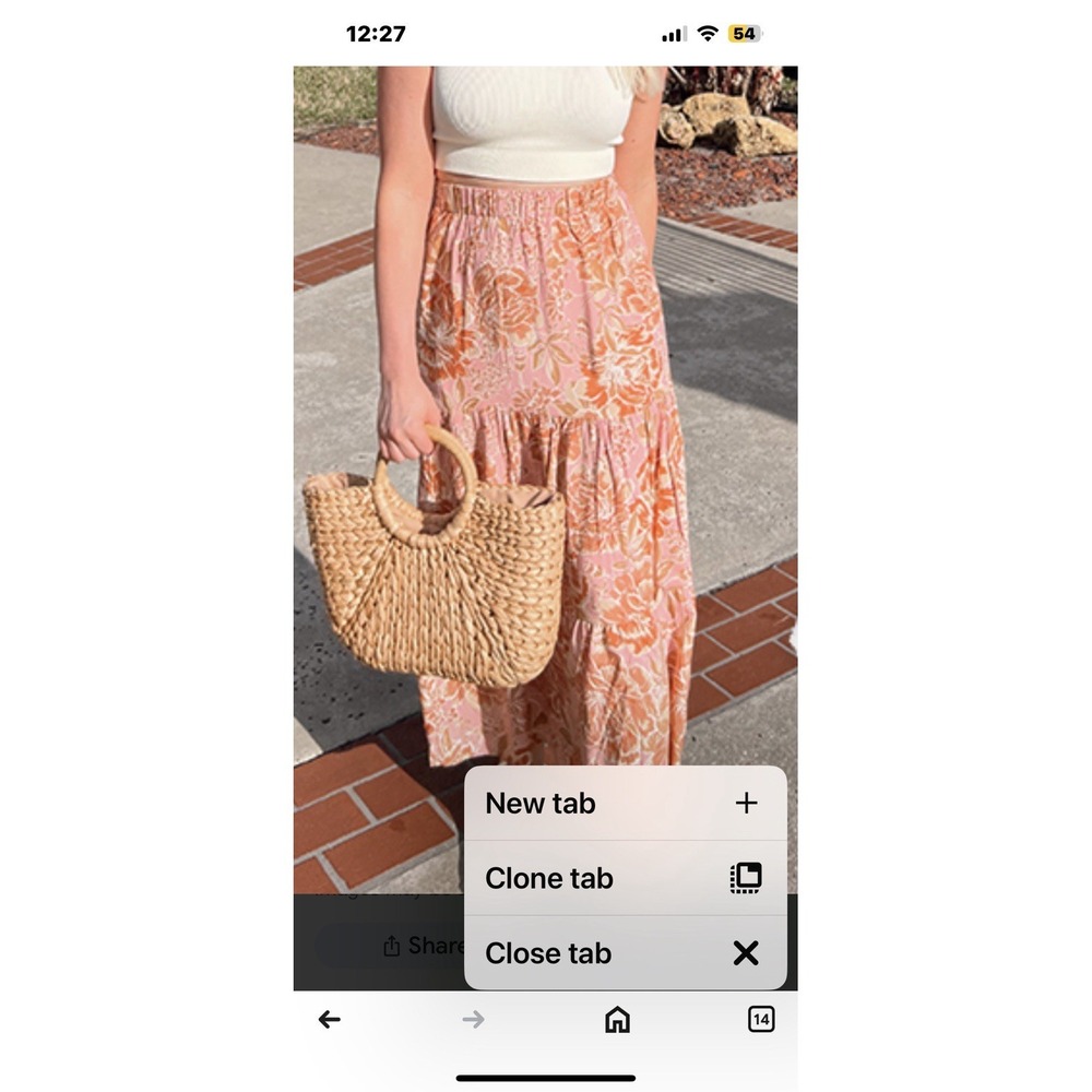 Zesica Skirt Size Medium Flowered‎